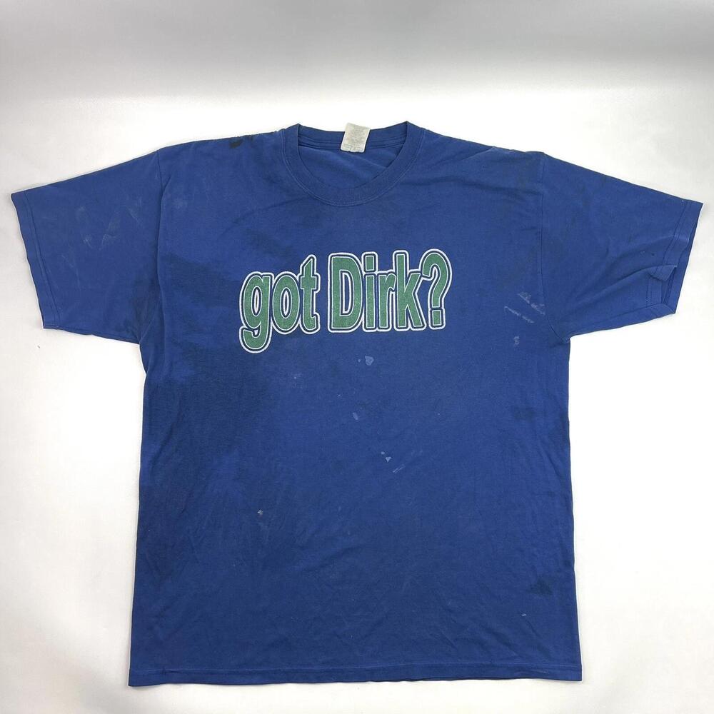 Dallas Mavericks Stadium Souvenir Dirk Nowitzki 41 Got Dirk Blue T-Shirt